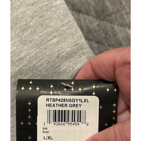 NWT Ted Baker London Mens Robe Sz Large/XL Brushed Pone Piped Trim Heather Grey - Picture 5 of 11